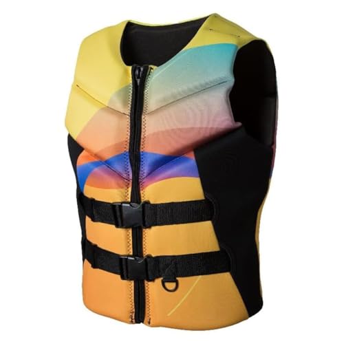 Verstellbare Schwimmweste mit high Auftrieb, leichte Neopren-Rettungsweste, for Kajakfahren, Rafting, Wassersport, ideal for Erwachsene und Kinder(E,S) von Generic