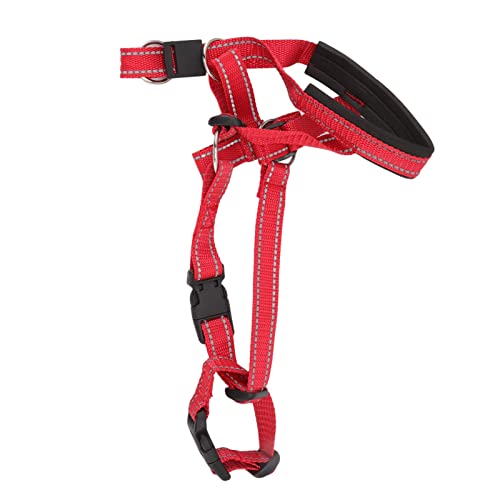 Verstellbares Hundehalsband, Hundemaulkorb mit Gepolstertem Nasenband für Große, Mittelgroße und Kleine Hunde (L #15) von Generic