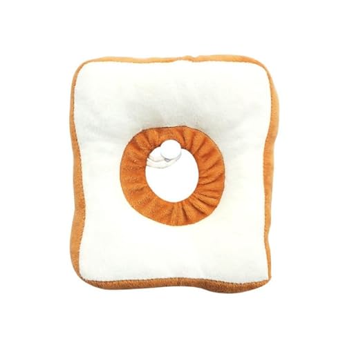 Verstellbares weiches Halsband für Katzen und Hunde mit Toast-Design ideal für sterilisierte Tiere von Generic