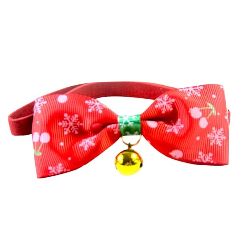 Vmc723 Hundehalsband, Schleife, Glocke, Fliege, Weihnachten, für Katzen, mit Haustierbedarf (A, Einheitsgröße) von Generic