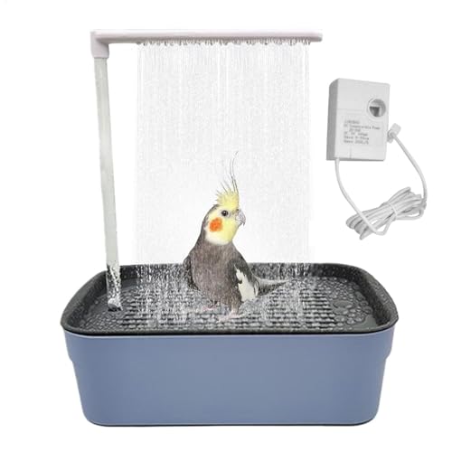 Vogel Automatische Badewanne Duschbad, Vogel Automatische Badewanne | Brunnen Interieur Papagei Duschbad Mit Fließendem Wasser | Praktische Paraket Schwimmbox, P Spielzeug von Generic