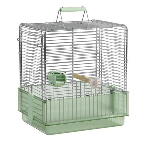 Vogel Käfig, Kanarienvogel Käfig, Faltbar, kann for Reisen und Baden Verwendet Werden, for Kleine und Mittelgroße Haustiere(Green) von Generic