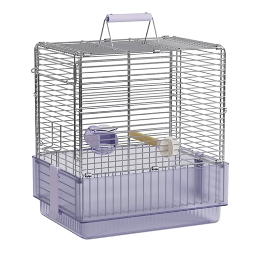 Vogel Käfig, Kanarienvogel Käfig, Faltbar, kann for Reisen und Baden Verwendet Werden, for Kleine und Mittelgroße Haustiere(Purple) von Generic