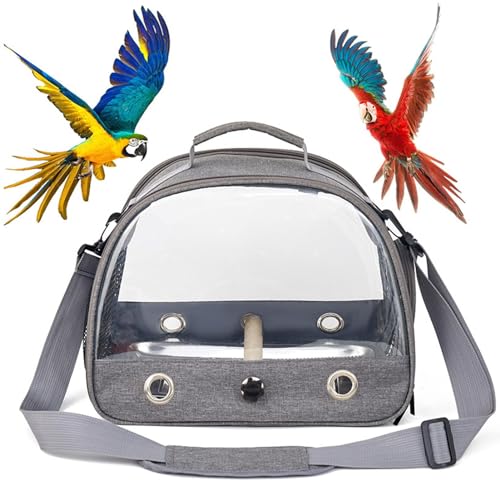 Vogel-Transportkäfig – Wellensittich-Reisegehege, Papageien-Transporttasche | Haustier-Reisekäfig, Kleintier-Tragetasche mit Sitzschale, belüfteter tragbarer Vogelkäfig für kleine Haustiere Vogel-Transportkäfig – Wellensittich-Reisegehege, Papageien-Transporttasche | Haustier-Reisekäfig, Kleintier-Tragetasche mit Sitzschale, belüfteter tragbarer Vogelkäfig für kleine Haustiere von Generic