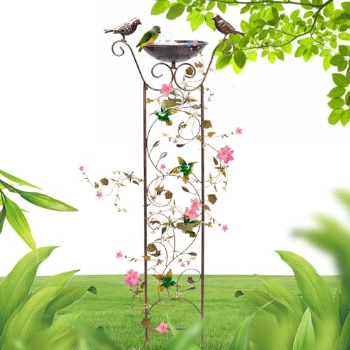 Vogelbad und Futterstation aus Metall, dekoratives Vogelbad aus Metall, Vogeltränke aus Metall, Futterstation und Vogeltränke, dekorative Vintage-Badezimmer, multifunktional Vogelbad und Futterstation aus Metall, dekoratives Vogelbad aus Metall, Vogeltränke aus Metall, Futterstation und Vogeltränke, dekorative Vintage-Badezimmer, multifunktional von Generic