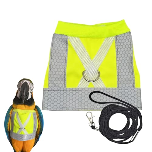 Vogelgestelle - Taubenfliegenanzug, reflektierende Haustierkleidung | Trainingskleidung für Papageien, verstellbare fliegende Leinen für Komfort für Voliere im Freien von Generic