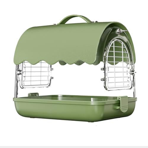 Vogelkäfig, Käfig Vogel, EIN Käfig for Zwei Zwecke, kann Auf Dem Rücken Oder In Der Hand Getragen Werden, for Kleine und Mittlere Größe(Green) von Generic