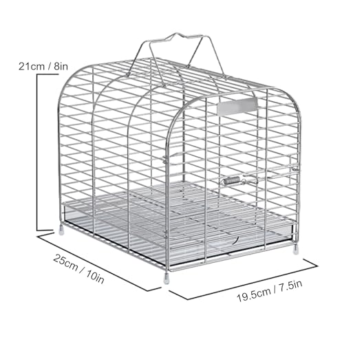 Vogelkäfig, Vogelkäfig Klein, mit Tragegriff, for Kurzschwänzige Vögel Wie Pfingstrosen, Munias, Kanarienvögel Vogelkäfig, Vogelkäfig Klein, mit Tragegriff, for Kurzschwänzige Vögel Wie Pfingstrosen, Munias, Kanarienvögel von Generic