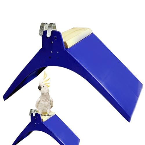 Vogelkäfig-Kleiderbügel für Vogelkäfig, Wandmontage, rutschfest, Käfigzubehör, L-Form, entspannender Vogelhalter für den Innen- und Außenbereich von Generic