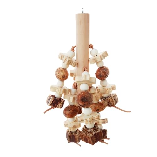 Vogelkäfig-Spielzeug aus Holz, stehendes Vogelspielzeug – Käfigständer für Papageien, Kauspielzeug aus Holz, Kauspielzeug für Vögel, mit abnehmbarem Haken für Vogel, Wellensittiche, Kallensittiche Vogelkäfig-Spielzeug aus Holz, stehendes Vogelspielzeug – Käfigständer für Papageien, Kauspielzeug aus Holz, Kauspielzeug für Vögel, mit abnehmbarem Haken für Vogel, Wellensittiche, Kallensittiche von Generic