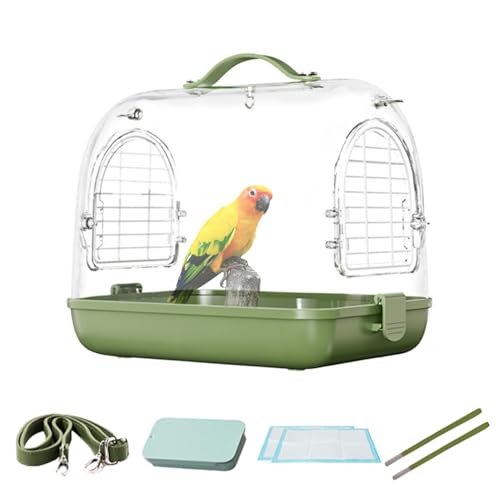 Vogelreisekäfig - Faltbares Papageienträger, Leichtgewichtige Vogelreisen Tasche | Tragbarer Design -Trägervogel -Rucksack, atmungsaktiver Reisebird -Transportkäfig für, kleine Kakad Vogelreisekäfig - Faltbares Papageienträger, Leichtgewichtige Vogelreisen Tasche | Tragbarer Design -Trägervogel -Rucksack, atmungsaktiver Reisebird -Transportkäfig für, kleine Kakad von Generic