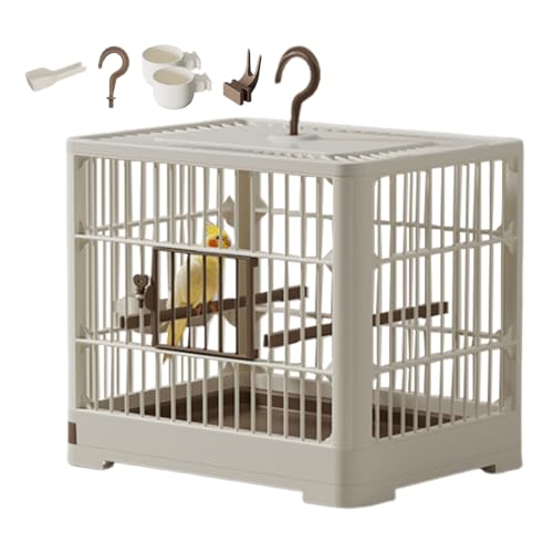 Vogelreisekäfig - tragbarer Vogelbehälter, Vogel Reiseträger | Merkmale Stehpol, Abnehmbarer Fachhakengriff, sicheres Reisen und Transport Vögel. von Generic