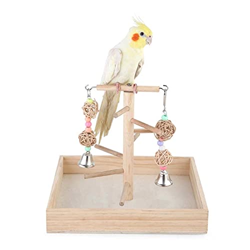 Vogelspielzeug Papagei Swing Kletterleiter Desktop Stand Holzspielplatz Training Perch Plattform Hängende Käfig Spielzeug Für Vögel Liefert ( Color : A ) von Generic
