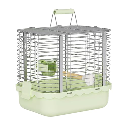 Voliere Vögel, Vogelvoliere, Mehrere Befestigungsschnallen, Integrierte Spülung, for Pfingstrose, Munia, Perlhuhn, Kanarienvogel Usw.(Green,Small) von Generic