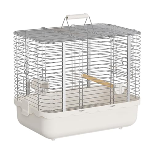 Voliere Vögel, Vogelvoliere, Mehrere Befestigungsschnallen, Integrierte Spülung, for Pfingstrose, Munia, Perlhuhn, Kanarienvogel Usw.(White,Large) von Generic