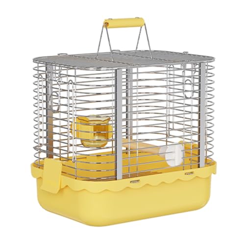 Voliere Vögel, Vogelvoliere, Mehrere Befestigungsschnallen, Integrierte Spülung, for Pfingstrose, Munia, Perlhuhn, Kanarienvogel Usw.(Yellow,Small) von Generic