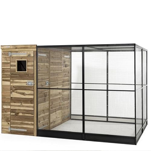 Voliere Vogelkäfig mit Schleuse links - FSC zertifiziertes Holz und teilaluminium - Maße: L: 289 x B: 200 x H:190 cm Voliere Vogelkäfig mit Schleuse links - FSC zertifiziertes Holz und teilaluminium - Maße: L: 289 x B: 200 x H:190 cm von Generic