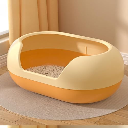 Vollständig geschlossene Katzentoilette, großes Volumen Anti-Splash-Sandkatze-Katzentoilette, Anti-Odor-Long-Kanal-Katzenratschachtel für Haustierkatze von Generic