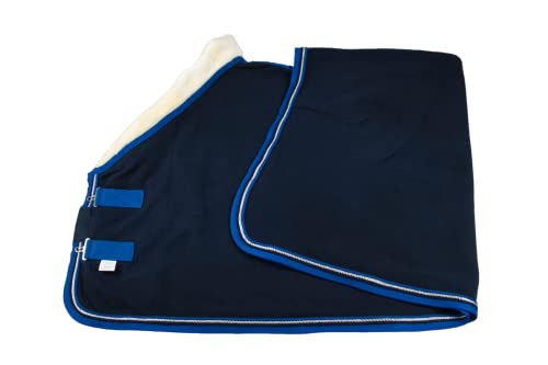 Wagner Fleece Abschwitzdecke mit Fellkragen (Blau/Royalblau, 155) von Generic