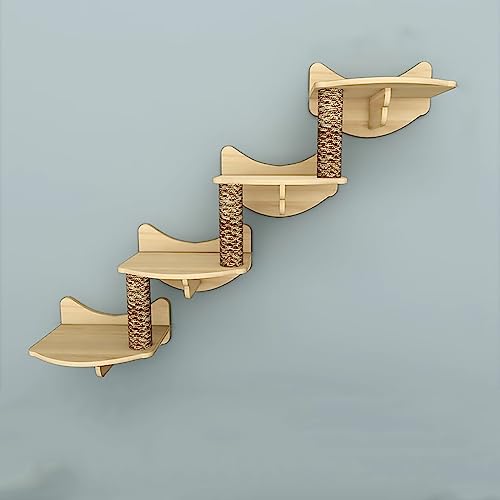 Wandregale Katzen Kletterwand, Katze Wandelement aus Massivem Holz, Katzen Kratzmöbel zur Wandmontage, Freie Kombination, Nimmt Keinen Platz zum Spielen, Schlafen und Faulenzen (Size : Big Cloud ladd Wandregale Katzen Kletterwand, Katze Wandelement aus Massivem Holz, Katzen Kratzmöbel zur Wandmontage, Freie Kombination, Nimmt Keinen Platz zum Spielen, Schlafen und Faulenzen (Size : Big Cloud ladd von Generic
