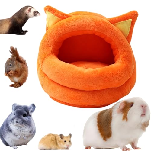 Warmes Bett for kleine Haustiere, niederländisches Schwein, Hamster, Chinchilla, Frettchen, Zuckergleiter, Nest, Bett, Spielzeug, Zubehör for kleine Haustiere von Generic