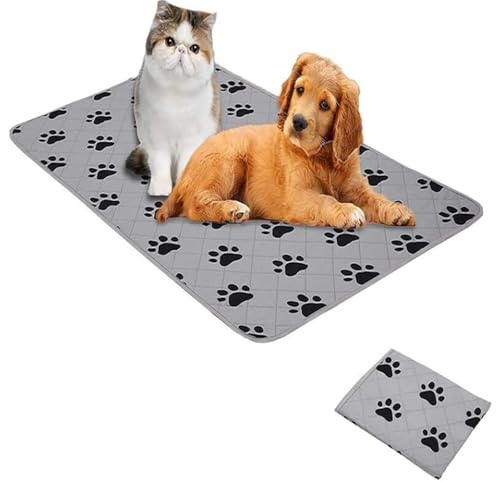 Waschbare unterlage für Hunde Faltbare Hundekäfig rutschfest 40x100cm Saugstark (50x Waschen) - Öko-Test Zertifiziert aus Bambusviskose Ideal für Reise/Auto(50X70cm) von Generic