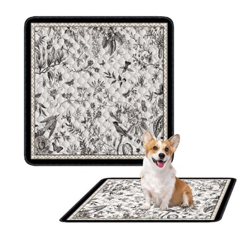 Waschbare unterlage für Hunde Faltbare Hundekäfig rutschfest 60x90cm Saugstark (50x Waschen) - Öko-Test Zertifiziert aus Bambusviskose Ideal für Reise/Auto(L:137X137CM) von Generic