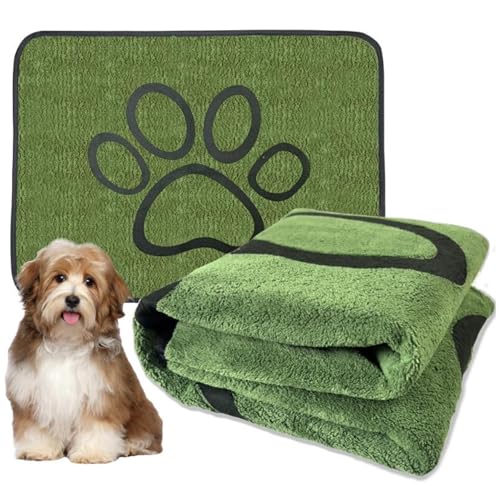 Waschbare unterlage für Hunde Faltbare Hundekäfig rutschfest 60x90cm Saugstark (50x Waschen) - Öko-Test Zertifiziert aus Bambusviskose Ideal für Reise/Auto(L:91.5X104cm) von Generic