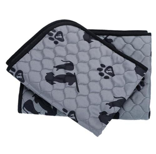 Waschbare unterlage für Hunde Faltbare Hundekäfig rutschfest 70x100cm Saugstark (50x Waschen) - Öko-Test Zertifiziert aus Bambusviskose Ideal für Reise/Auto(50X70cm) von Generic