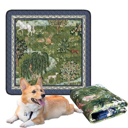 Waschbare unterlage für Hunde Faltbare Hundekäfig rutschfest Unterlage für Hundekäfig 60x90cm (50x Waschen) Öko-Test Zertifiziert aus Rutschfester für Reise/Auto(S:60x91CM) von Generic