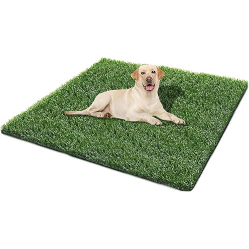 Waschbare unterlage für Hunde Faltbare Hundekäfig rutschfest rutschfeste unterlage Auto Großer Kunstrasen Öko-Test Zertifiziert aus für Reise/Auto(L:80X130cm) von Generic