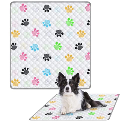 Waschbare unterlage für Hunde Faltbare Hundekäfig rutschfest saugeinlage hundebox 60x90cm Saugstark (50x Waschen) - Öko-Test Zertifiziert aus für Reise/Auto(S:60X90CM) von Generic