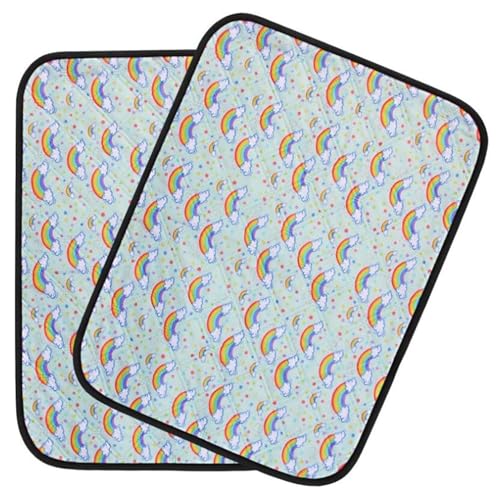 Waschbare unterlage für Hunde Faltbare wasserdichte Hundedecke hundekäfig 70x100cm Saugstark (50x Waschen) - Öko-Test Zertifiziert aus für Reise/Auto(50X 70cm) von Generic
