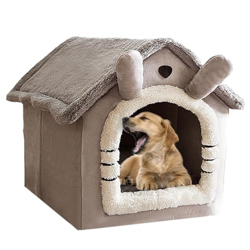 Wasserdichte kleine Hundehütte – langlebige Haustierhütte, tragbarer Unterschlupf | Abnehmbares und waschbares Bett, warmer und gemütlicher Platz für kleine Hunde und Katzen, geeignet für Komfort im I von Generic