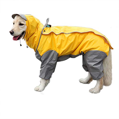 Wasserdichter Hunderegenmantel, Hunderegenmantel, Patchwork-Regenmantel für Hunde, wasserdichte 4-Bein-Regenjacke, Haustierregenmantel mit abnehmbarer Kapuze fü Wasserdichter Hunderegenmantel, Hunderegenmantel, Patchwork-Regenmantel für Hunde, wasserdichte 4-Bein-Regenjacke, Haustierregenmantel mit abnehmbarer Kapuze fü von Generic