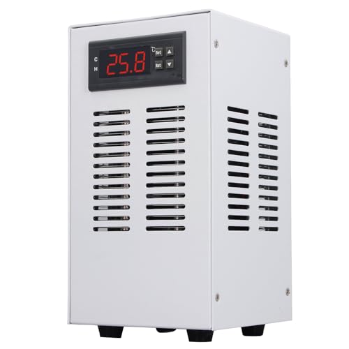 Wasserkühler, Multifunktional, Einfach zu Verwenden, AC100-240 V, Aquarium-Kühler, Wasserkühlsystem, Geräuscharm, Schnelle Kühlung für die Korallenzucht (EU-Stecker 100-260 V) von Generic