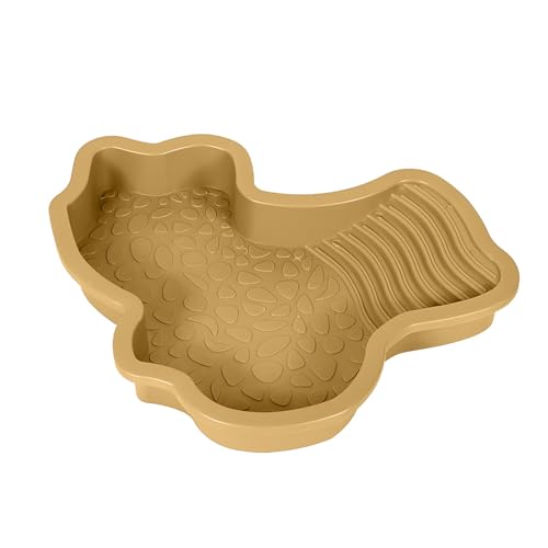 Wasserschale für Schildkröten mit Rampe, Flache Wasserschale für Reptilien, glatt, leicht zu waschen, Kunststoff-Schildkrötenwanne für Gecko-Reptilien-Badebecken, 1 Stück (Yellow, 28.5x26.5x4.3cm) Wasserschale für Schildkröten mit Rampe, Flache Wasserschale für Reptilien, glatt, leicht zu waschen, Kunststoff-Schildkrötenwanne für Gecko-Reptilien-Badebecken, 1 Stück (Yellow, 28.5x26.5x4.3cm) von Generic