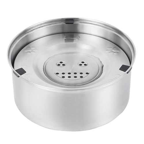 Wasserspender für Hunde, 3 l, Edelstahl, kein Verschütten, Wassernapf für Hunde, stabiler Wassernapf für Hunde, langsames Trinken, Hundenapf für Hunde und Katzen, Haustierbesitzer (Silver, 22.3x9.8cm) Wasserspender für Hunde, 3 l, Edelstahl, kein Verschütten, Wassernapf für Hunde, stabiler Wassernapf für Hunde, langsames Trinken, Hundenapf für Hunde und Katzen, Haustierbesitzer (Silver, 22.3x9.8cm) von Generic