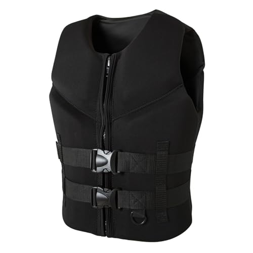 Wassersport-Rettungsweste for Erwachsene, verstellbare Auftriebs-Schwimmjacke, Sicherheitsschwimmhilfe mit high Rückenlehne, for Bootfahren, Kajakfahren, Angeln(XL) von Generic