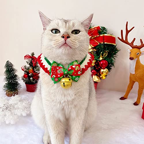 Weihnachts-Hundehalsband, Haustier-Dekoration, Exquisit, M, Handgefertigt, Gestrickt, Niedlich, Langlebig (M) von Generic