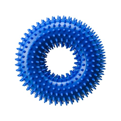 Welpen Beißungsspielzeug, 360° Saubere Welpe Zähne Kauen Spielzeug Juckreiz Kleine Hunde Welpenspielzeug Ring Gummi Hund Kauspielzeug Mundgesundheit Welpe Interaktives Kauspielzeug (Blue, 13cm) von Generic