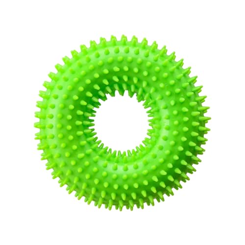 Welpen Beißungsspielzeug, 360° Saubere Welpe Zähne Kauen Spielzeug Juckreiz Kleine Hunde Welpenspielzeug Ring Gummi Hund Kauspielzeug Mundgesundheit Welpe Interaktives Kauspielzeug (Green, 13cm) von Generic
