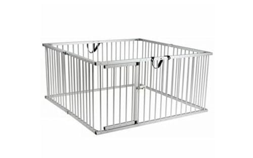 Welpenauslauf aus Aluminium, faltbar – für drinnen und draußen – Hundeauslauf – 8 x 76 x 63 cm hoch Welpenauslauf aus Aluminium, faltbar – für drinnen und draußen – Hundeauslauf – 8 x 76 x 63 cm hoch von Generic