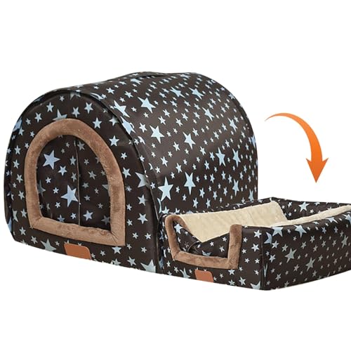 Winter-Hundehaus – Haustierbetthaus Warm, Hunde-Winterhaus | Warme Hundehütte für den Innenbereich, warme Hundehütte für den Winter, Winter-Hundehütte mit flexibler Stofftür, abnehmbare, waschbare Hun Winter-Hundehaus – Haustierbetthaus Warm, Hunde-Winterhaus | Warme Hundehütte für den Innenbereich, warme Hundehütte für den Winter, Winter-Hundehütte mit flexibler Stofftür, abnehmbare, waschbare Hun von Generic