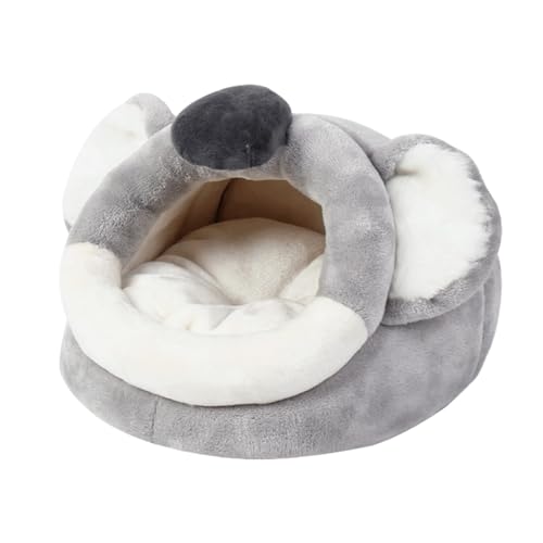 Winter Weihnachten Haustier Zwinger Welpen Haustier Warm Supplies Honeybush Flying Dutch Hamster Nest Chihuahua Kleiner Hund Kaninchenstall RbA521 (Grey, XL) von Generic