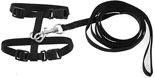 XYWHPGV Trigger Hook Verstellbares Haustier Katzengeschirr Halfter Leine, 121cm, Schwarz(f2d61 01e70 87979 55d7f 7f3d5 eb394 von Generic