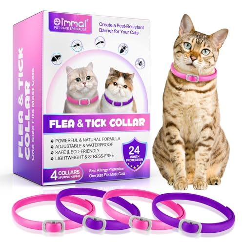 Zecken-Flohband Katze, Flohhalsband für Katzen, 4 Stück gegen Larven und Eier – beseitigt und tötet – schützt das Tier und den Lebensraum, effektiver Schutz für 24 Monate, verstellbar und wasserdicht Zecken-Flohband Katze, Flohhalsband für Katzen, 4 Stück gegen Larven und Eier – beseitigt und tötet – schützt das Tier und den Lebensraum, effektiver Schutz für 24 Monate, verstellbar und wasserdicht von Generic