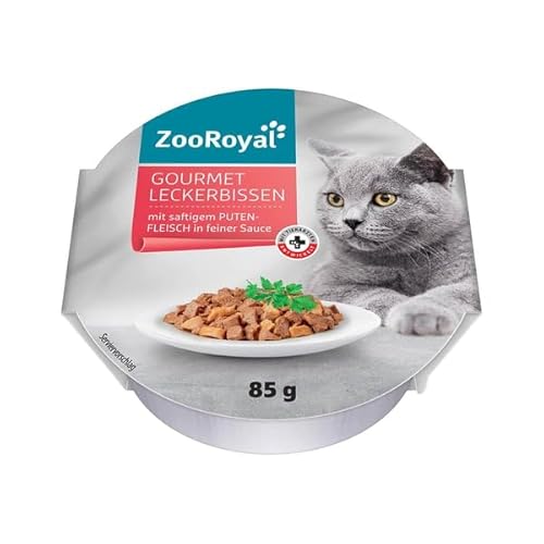 ZooRoyal Gourmet Leckerbissen mit saftigem Putenfleisch in feiner Sauce 12x85g von Generic