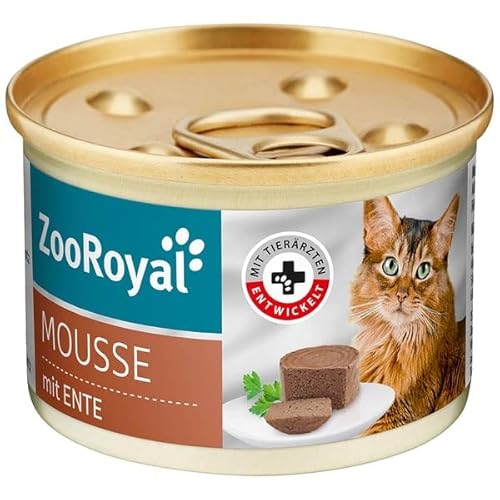 ZooRoyal Katzen Mousse mit Ente 12x85g Katzen nassfutter Multipack katzendosen alleinfuttermittel von Generic