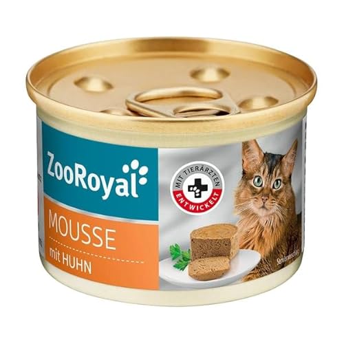 ZooRoyal Katzen Mousse mit Huhn 12x85g Katzen nassfutter alleinfuttermittel katzendosen Multipack ZooRoyal Katzen Mousse mit Huhn 12x85g Katzen nassfutter alleinfuttermittel katzendosen Multipack von Generic